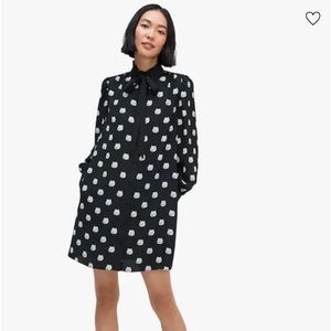 kate spade cat dot shirt dress